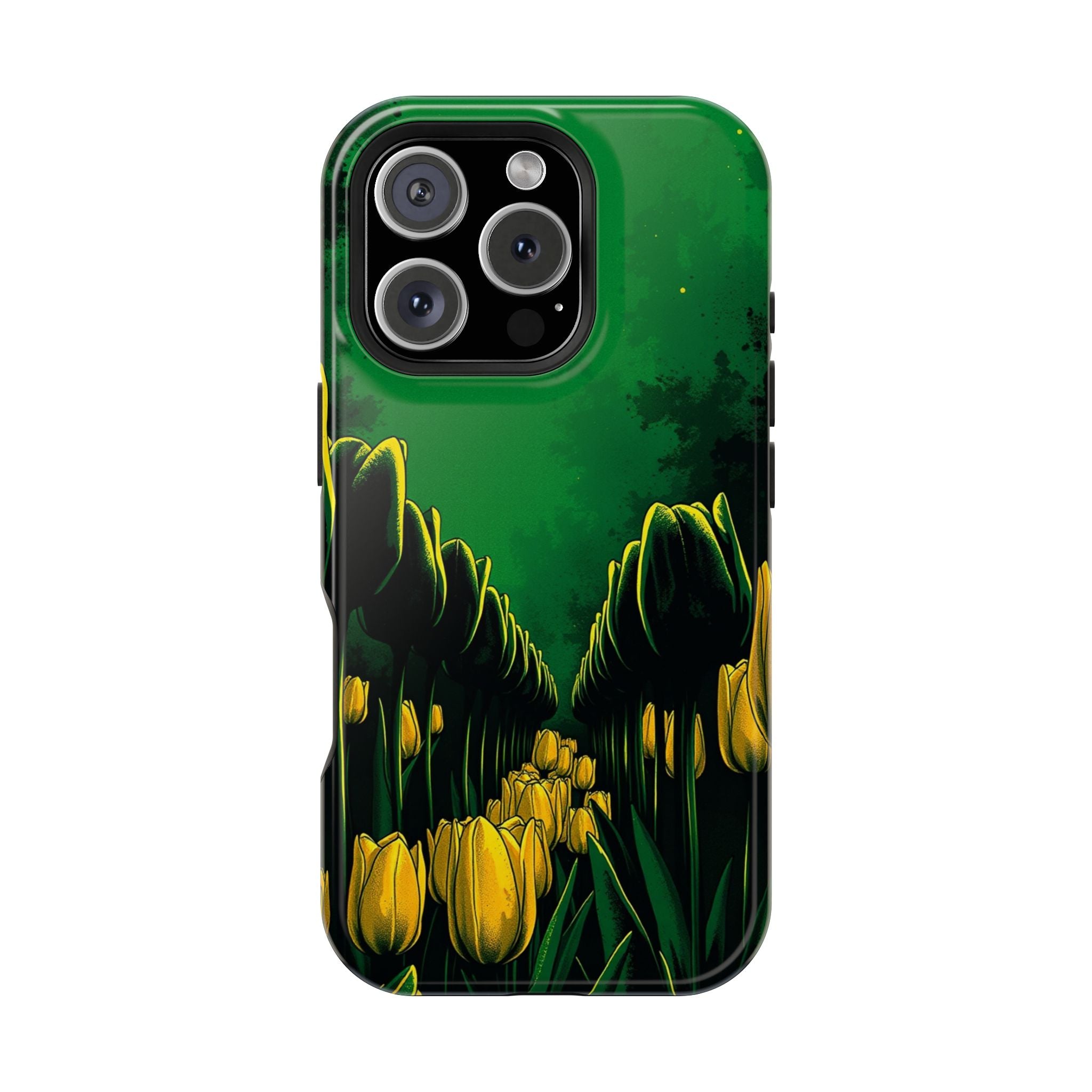 iPhone Tulip Row Emerald Green And Gold Slim Snap Case · iPhone Case