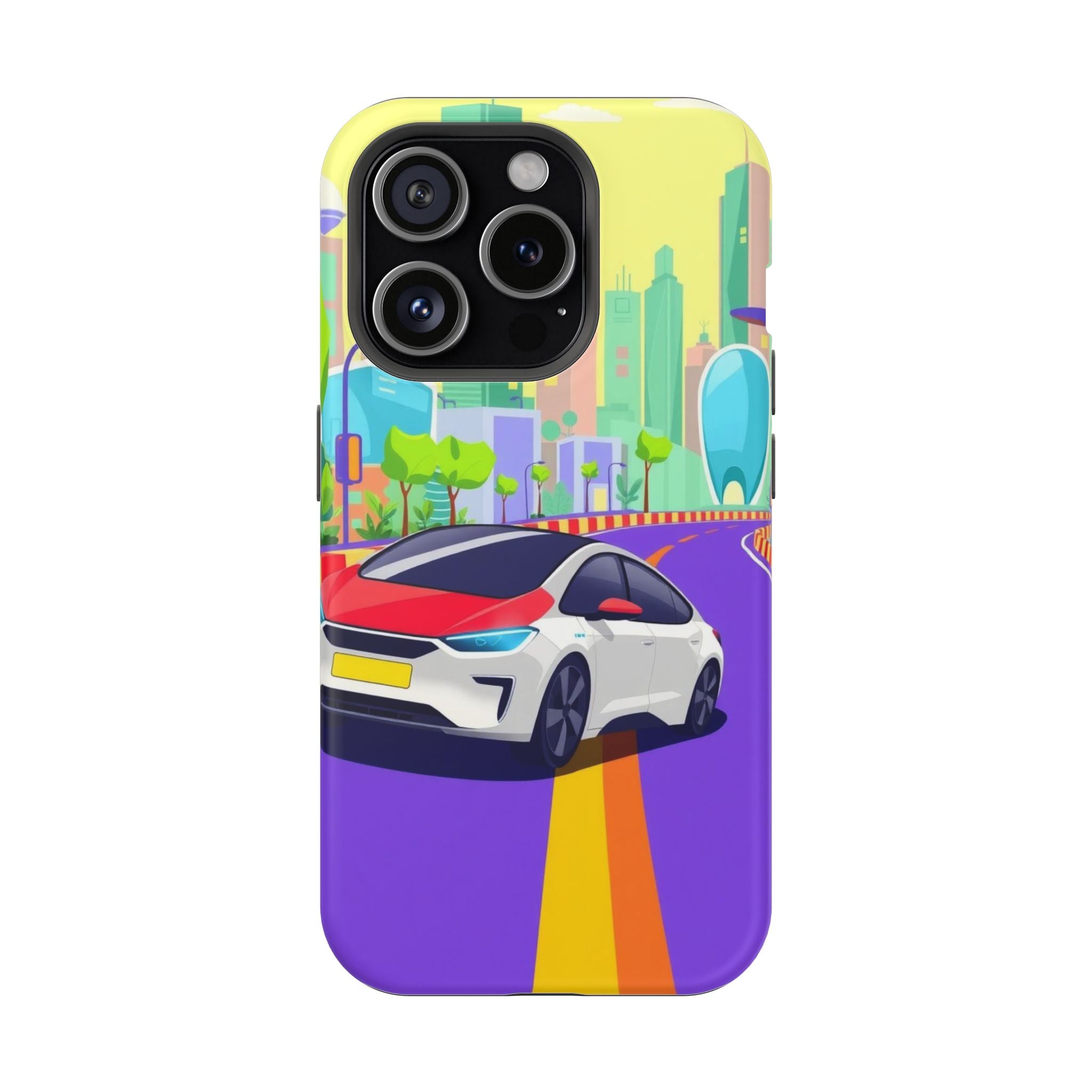 iPhone Electric Car Future Kids Fun Phone Case Gift Slim Snap Case · iPhone Case