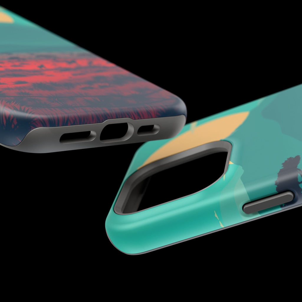 iPhone Savanna Horizon Vintage Retro Poster Slim iPhone Everyday · iPhone Case