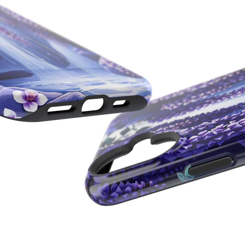 iPhone Wisteria Cascade Serene Design Slim Snap Case Ga · iPhone Case