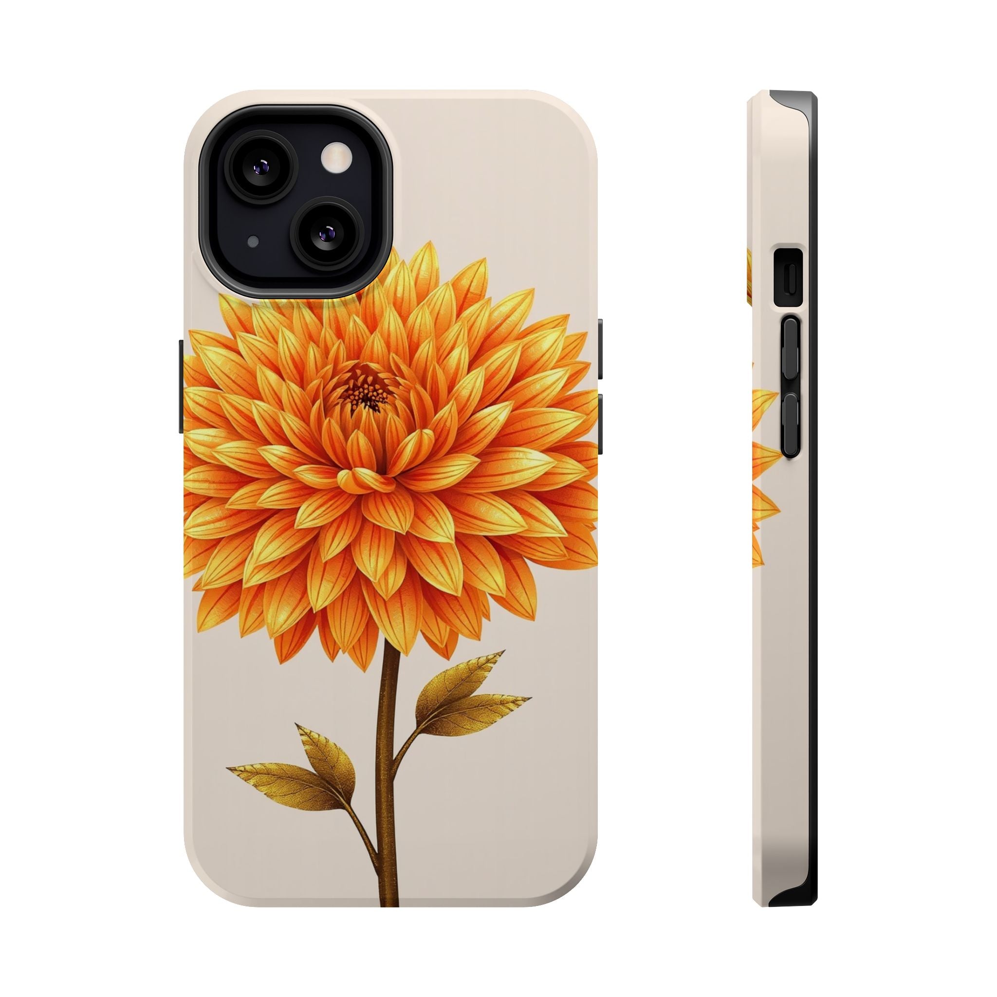 iPhone Chrysanthemum Classic Gold Foil Luxury Slim iPhone Everyday · iPhone Case