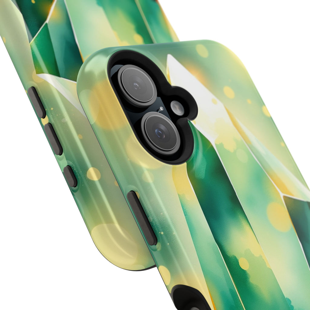 iPhone Emerald Green And Gold Crystal Prism Slim iPhone Everyday · iPhone Case