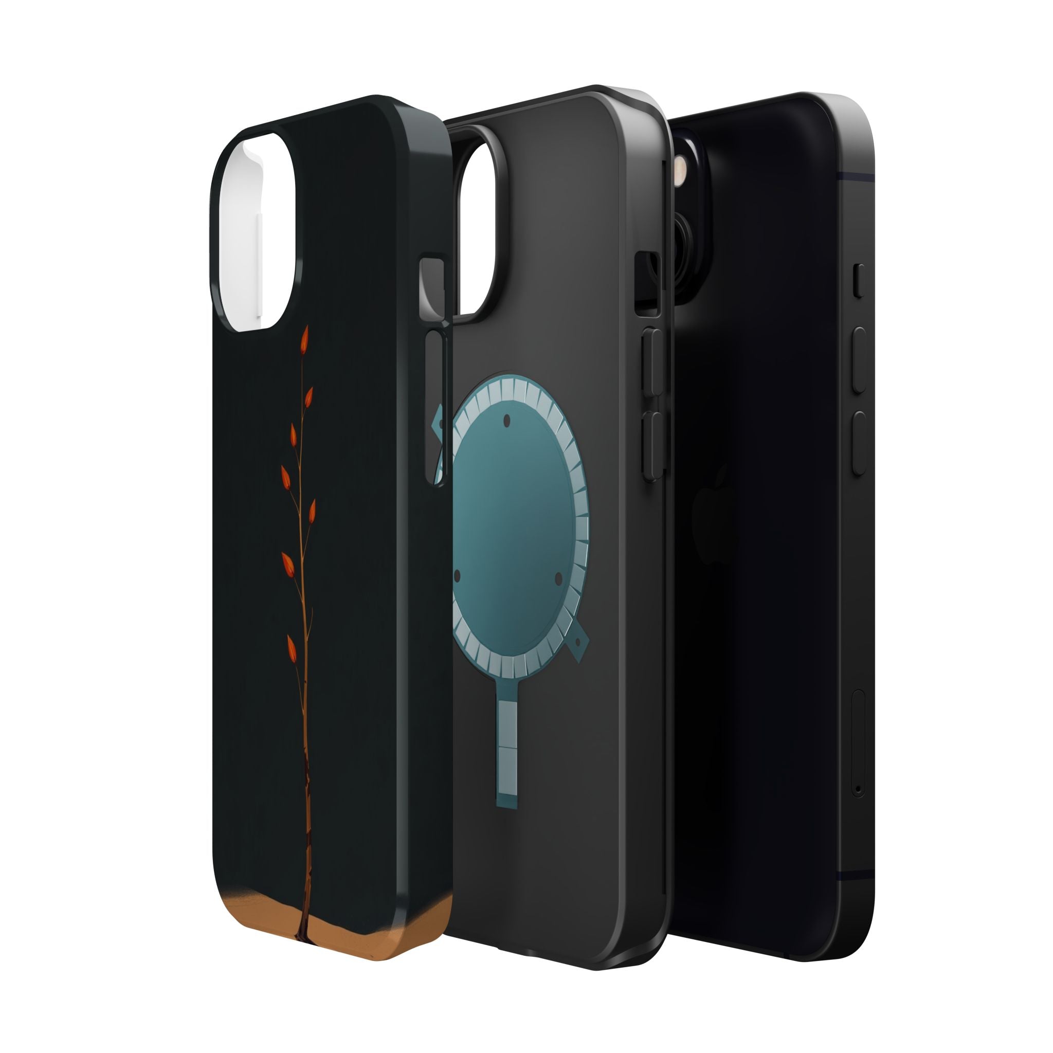 iPhone Burnt Orange And Sand Minimalist Stem Slim iPhone Everyday · iPhone Case