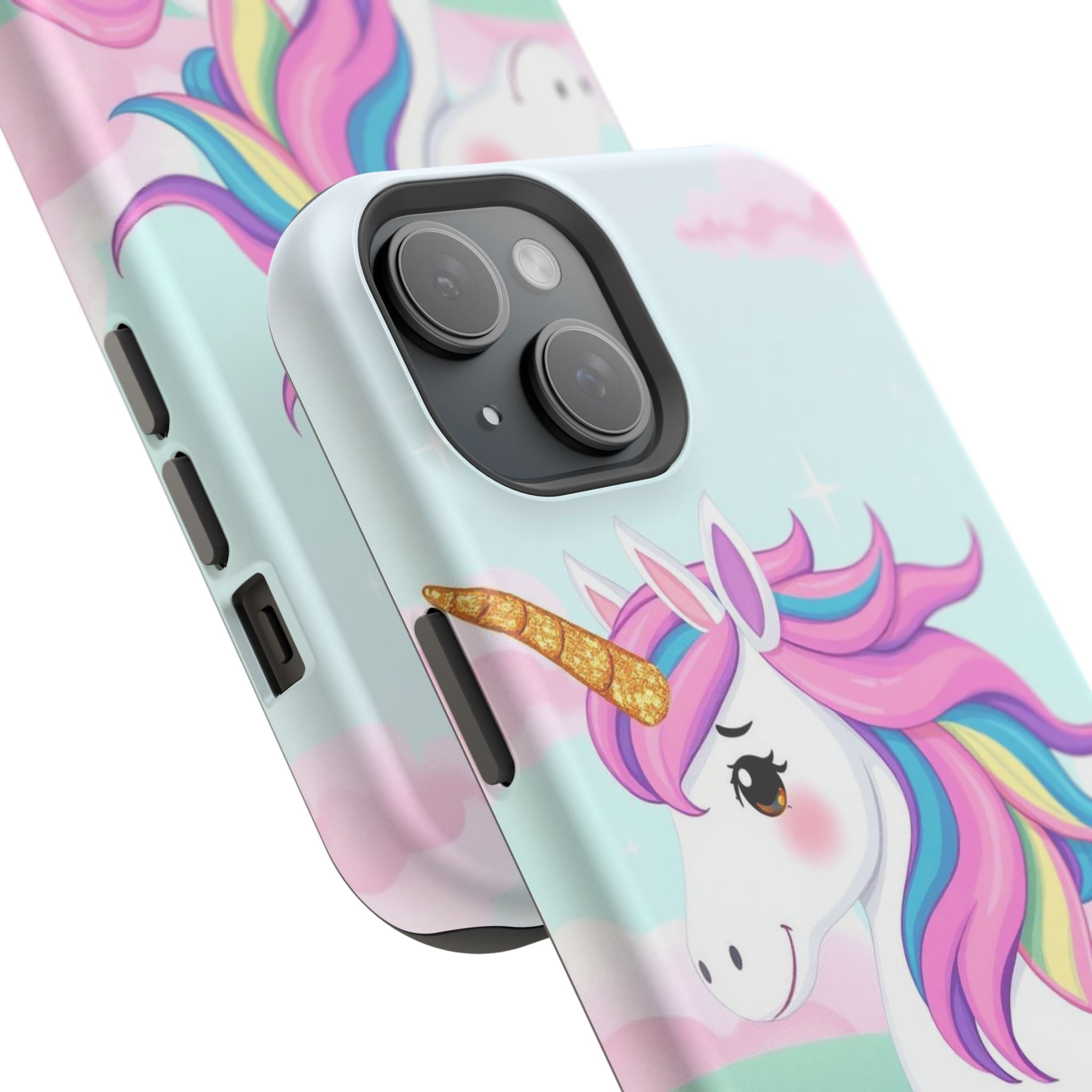 iPhone Rainbow Unicorn Kids Fun Soft iPhone Phone Case Gift Finish · iPhone Case