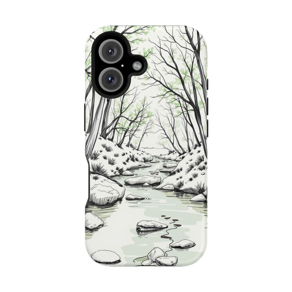 iPhone Sage And Ivory Spring Creek Bold Modern Everyday Snap Case · iPhone Case