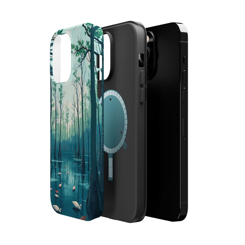 iPhone Cypress Swamp Electric Art Bold Modern Everyday Snap Case · iPhone Case