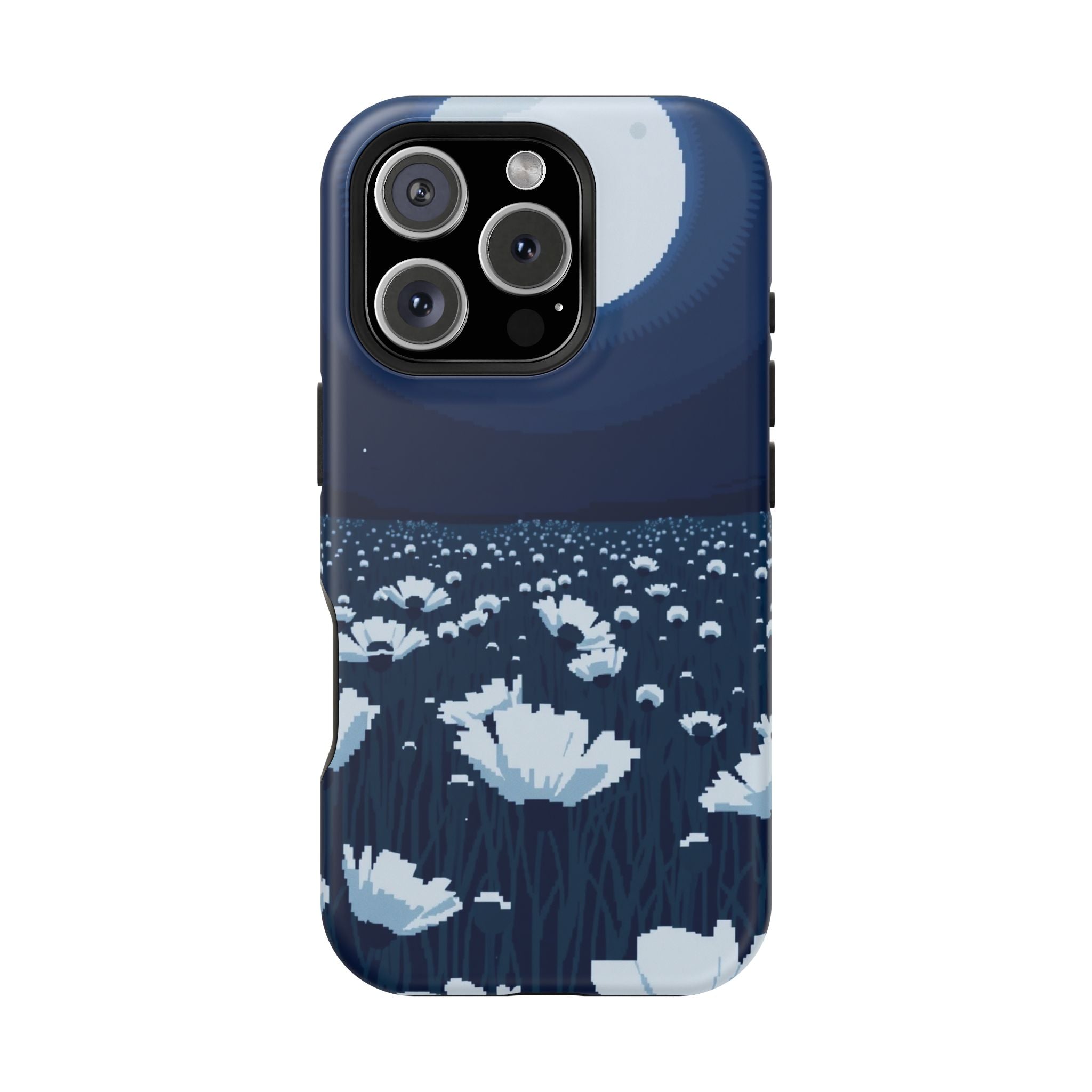 iPhone Poppy Field Pixel Art -Bit Bold Modern Everyday Snap Case · iPhone Case