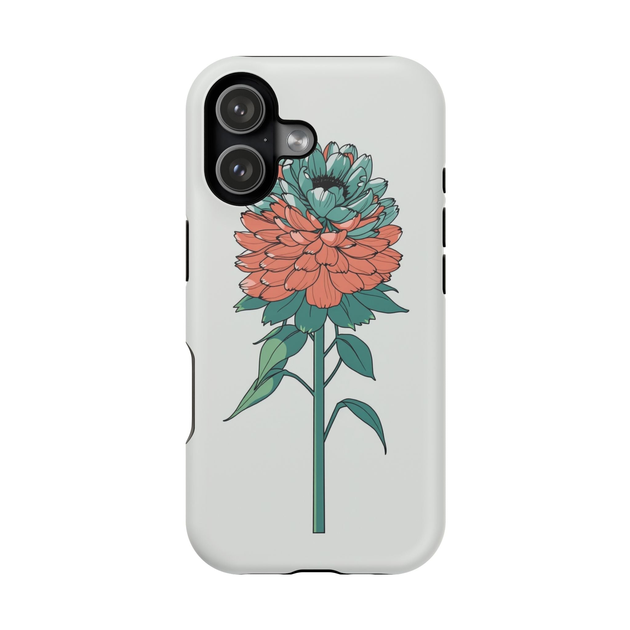 iPhone Serene Ranunculus Stack Design Slim Everyday Designer Case · iPhone Case