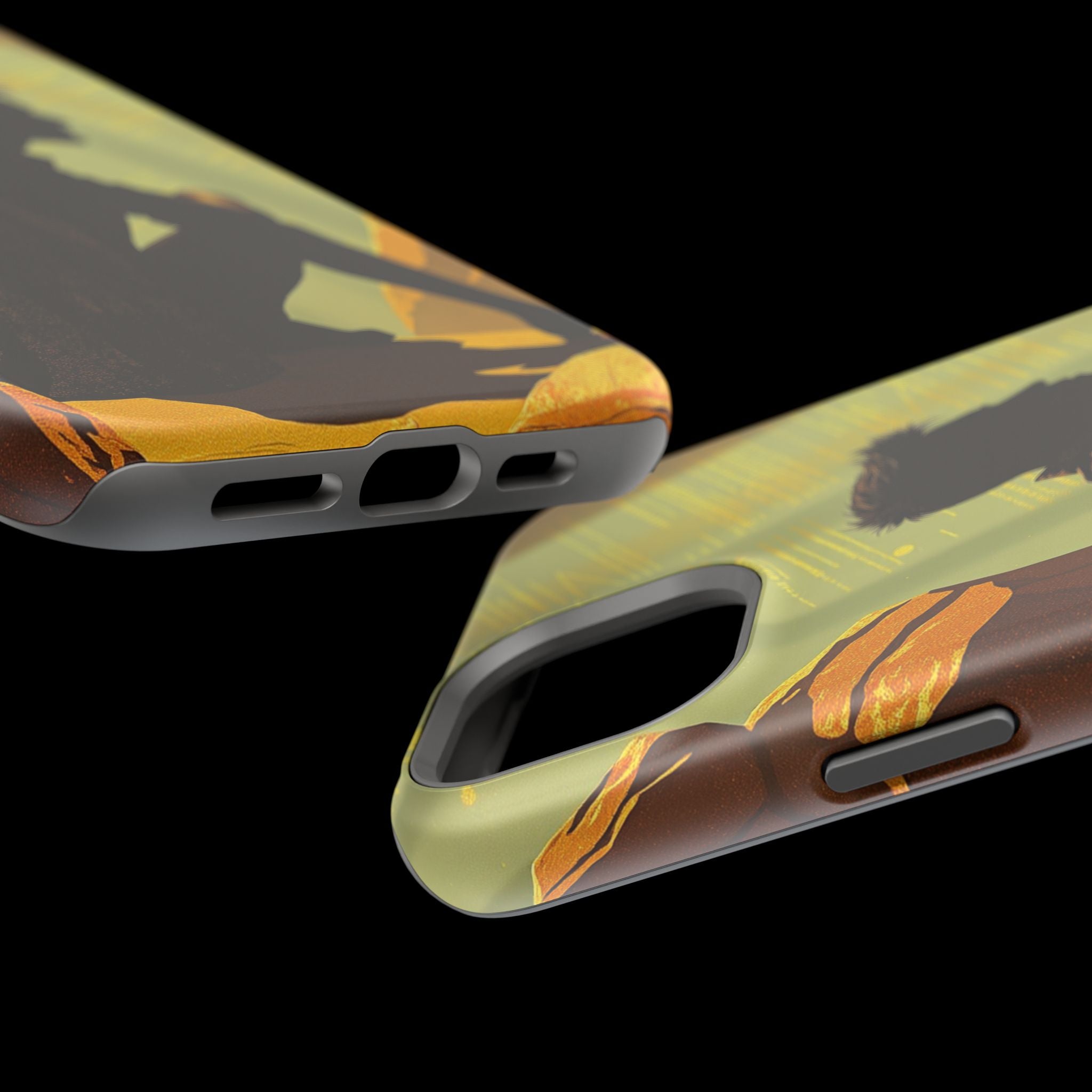 iPhone Mustard And Rust Overthinking Again Slim Everyday Designer Case · iPhone