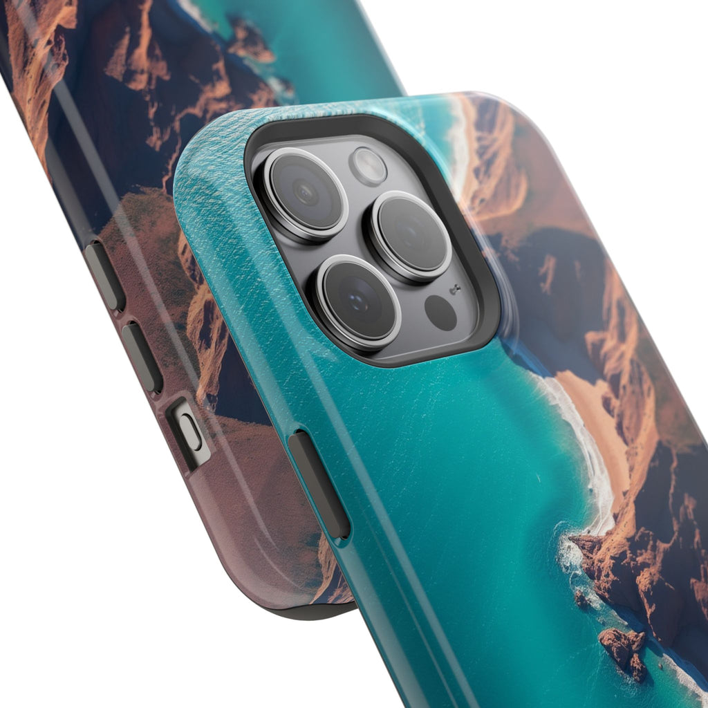 iPhone Shoreline Aerial Abstract Geometric Slim iPhone Everyday · iPhone Case