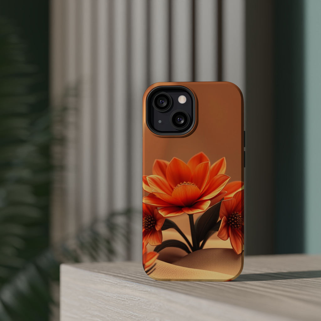 iPhone Floral Geometric 3D Digital Bold Modern Everyday Snap Case · iPhone Case