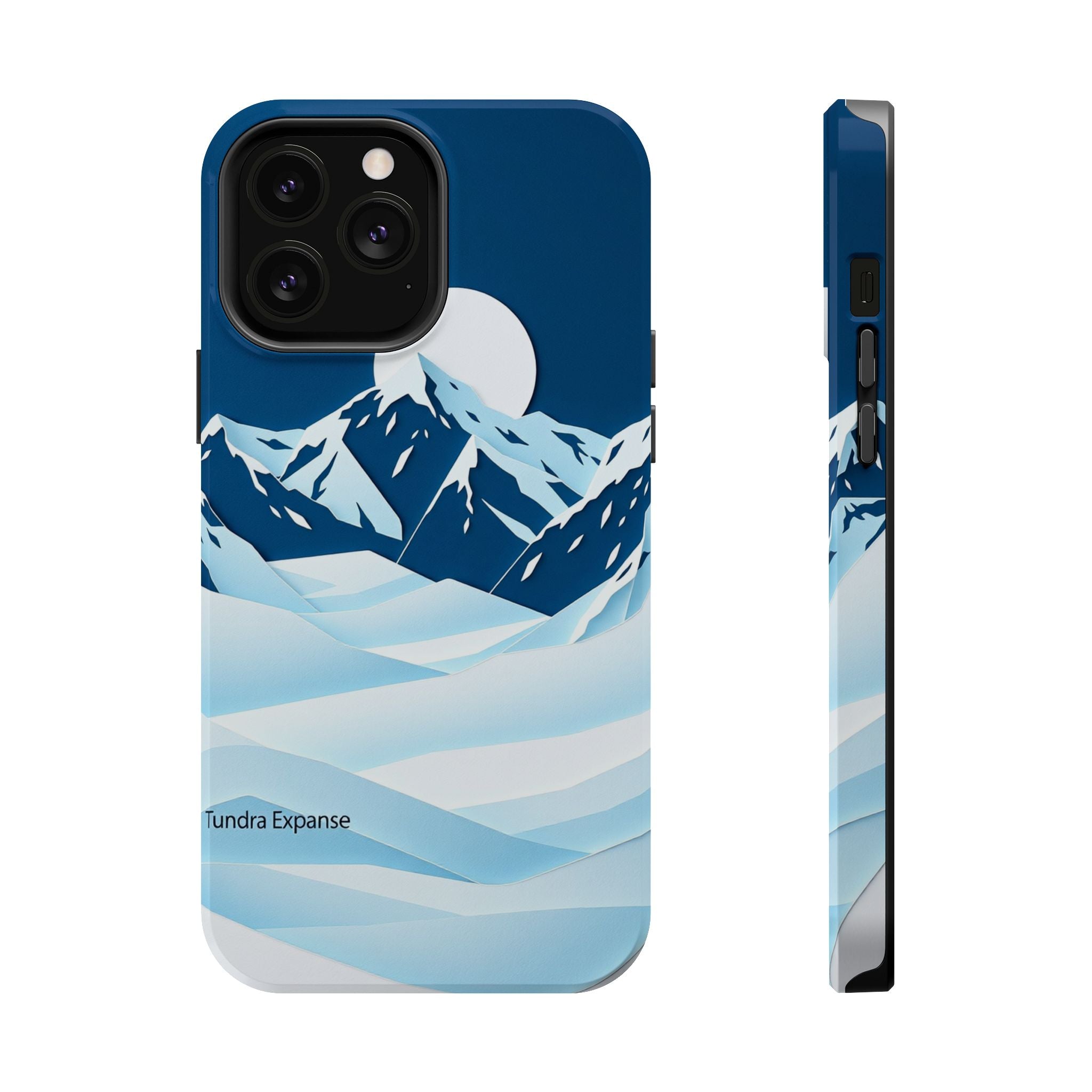 iPhone Midnight Blue And Silver Tundra Expanse Clean iPhone 12 Minimal · iPhone