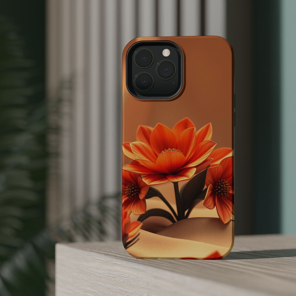 iPhone Floral Geometric 3D Digital Bold Modern Everyday Snap Case · iPhone Case