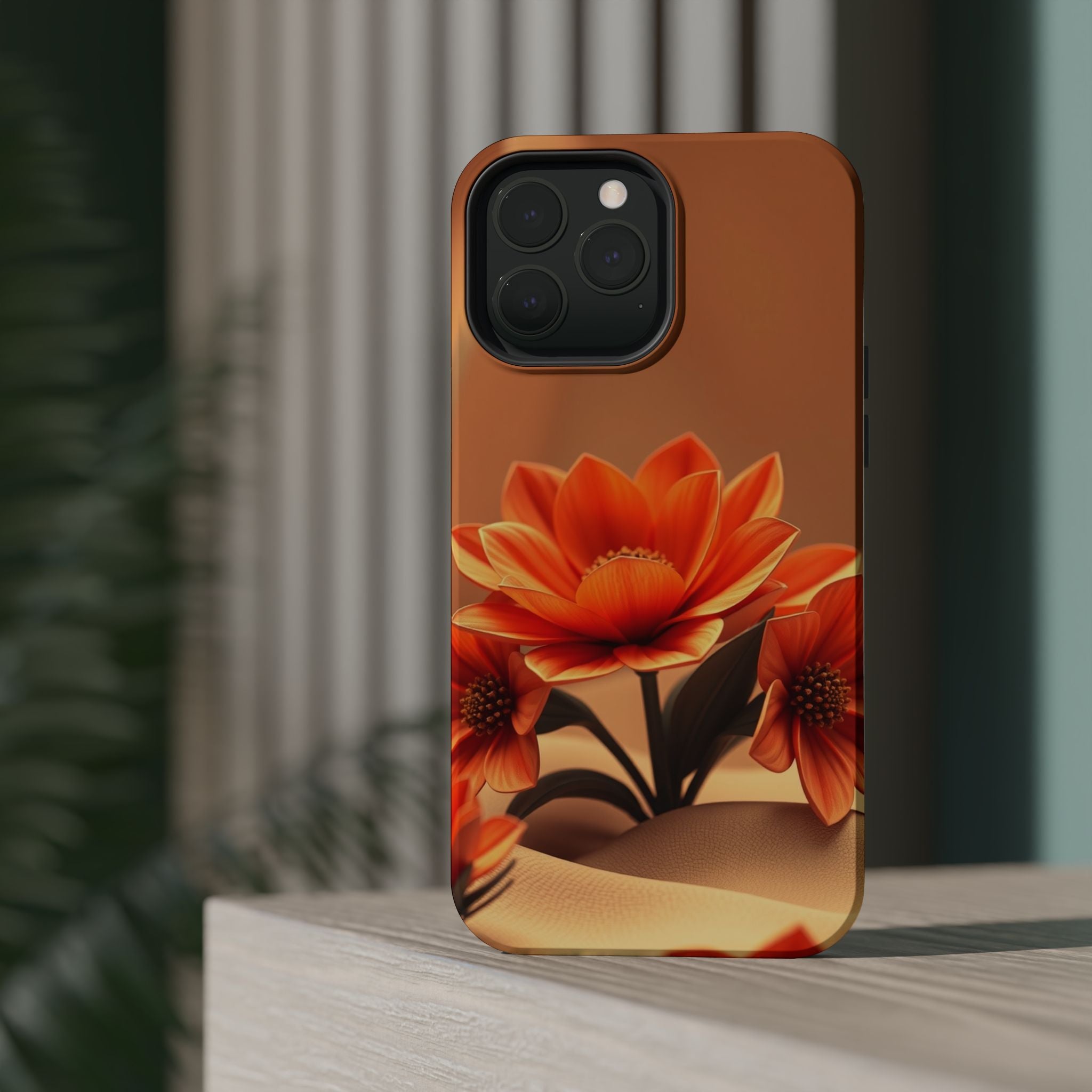 iPhone Floral Geometric 3D Digital Bold Modern Everyday Snap Case · iPhone Case