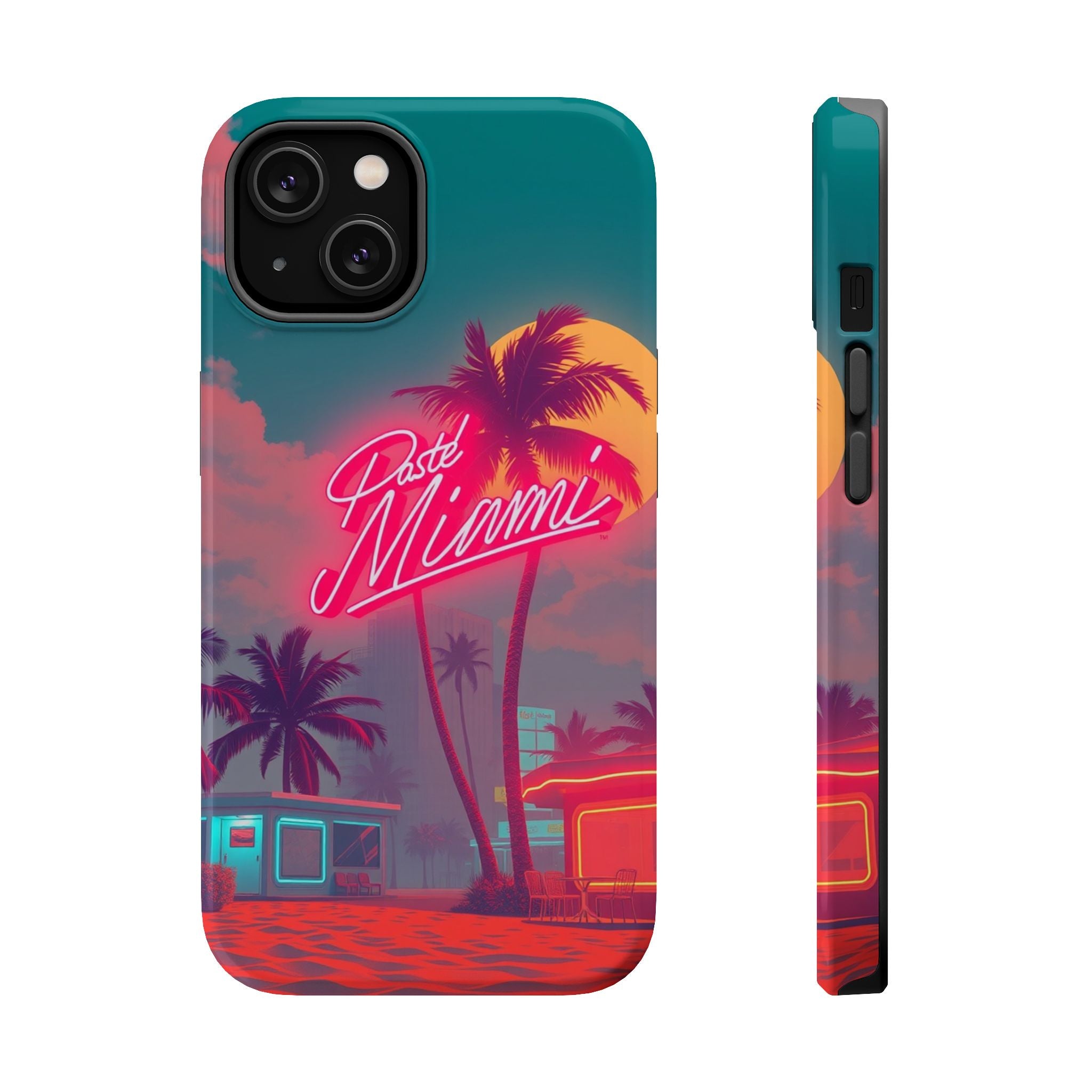 iPhone 1980s Pastel Miami Enchanted Art Slim Everyday Designer Case · iPhone Cas