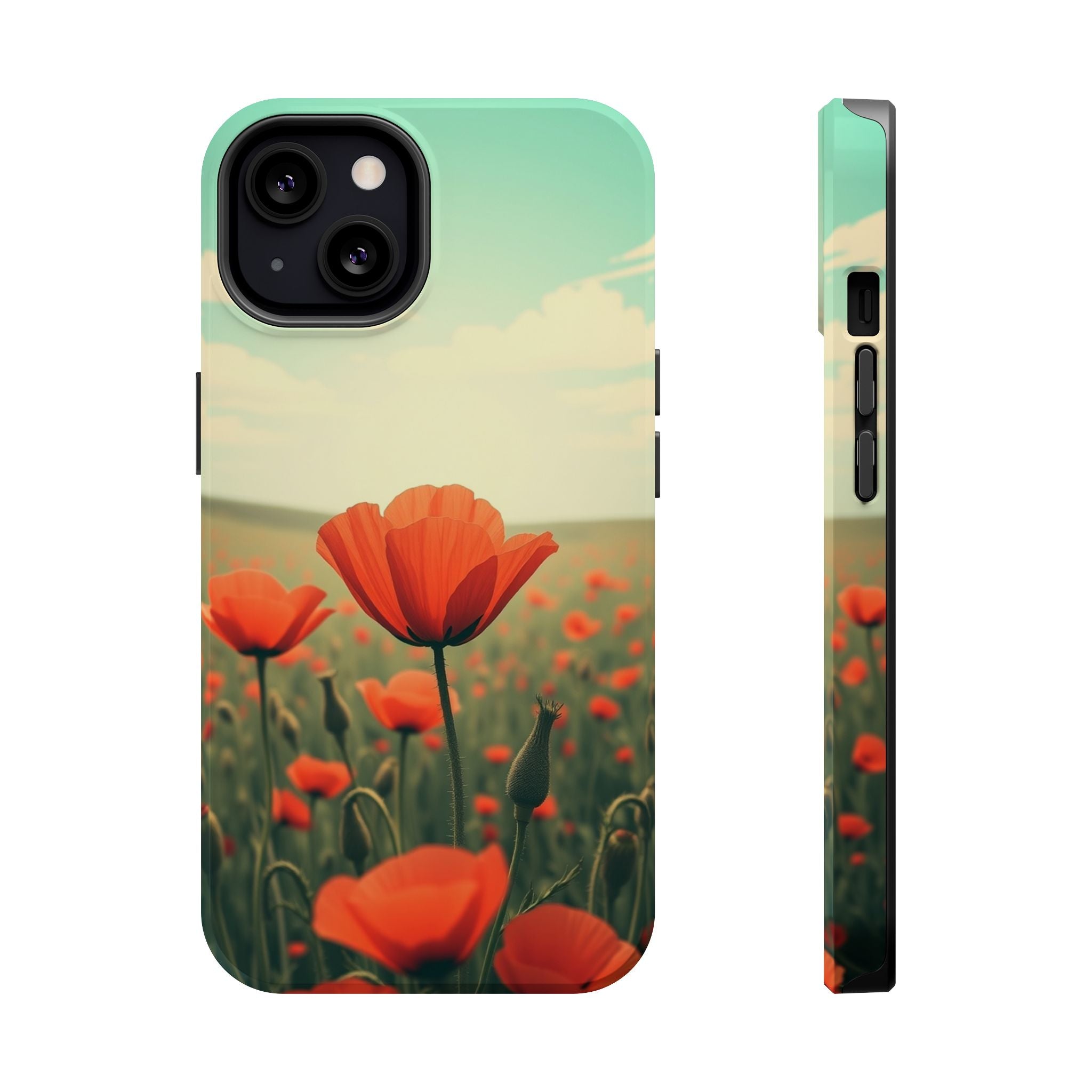 iPhone Radiant Poppy Field Design Bold Modern Everyday Snap Case · iPhone Case
