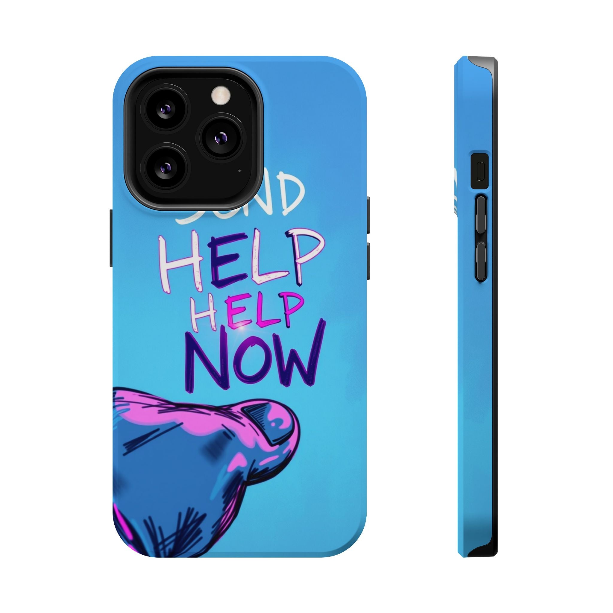 iPhone Radiant Send Help Now Design Slim Everyday Designer Case · iPhone Case