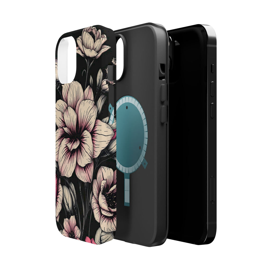 iPhone Floral Dark Academia Gothic Ink Slim Everyday Designer Case · iPhone Case