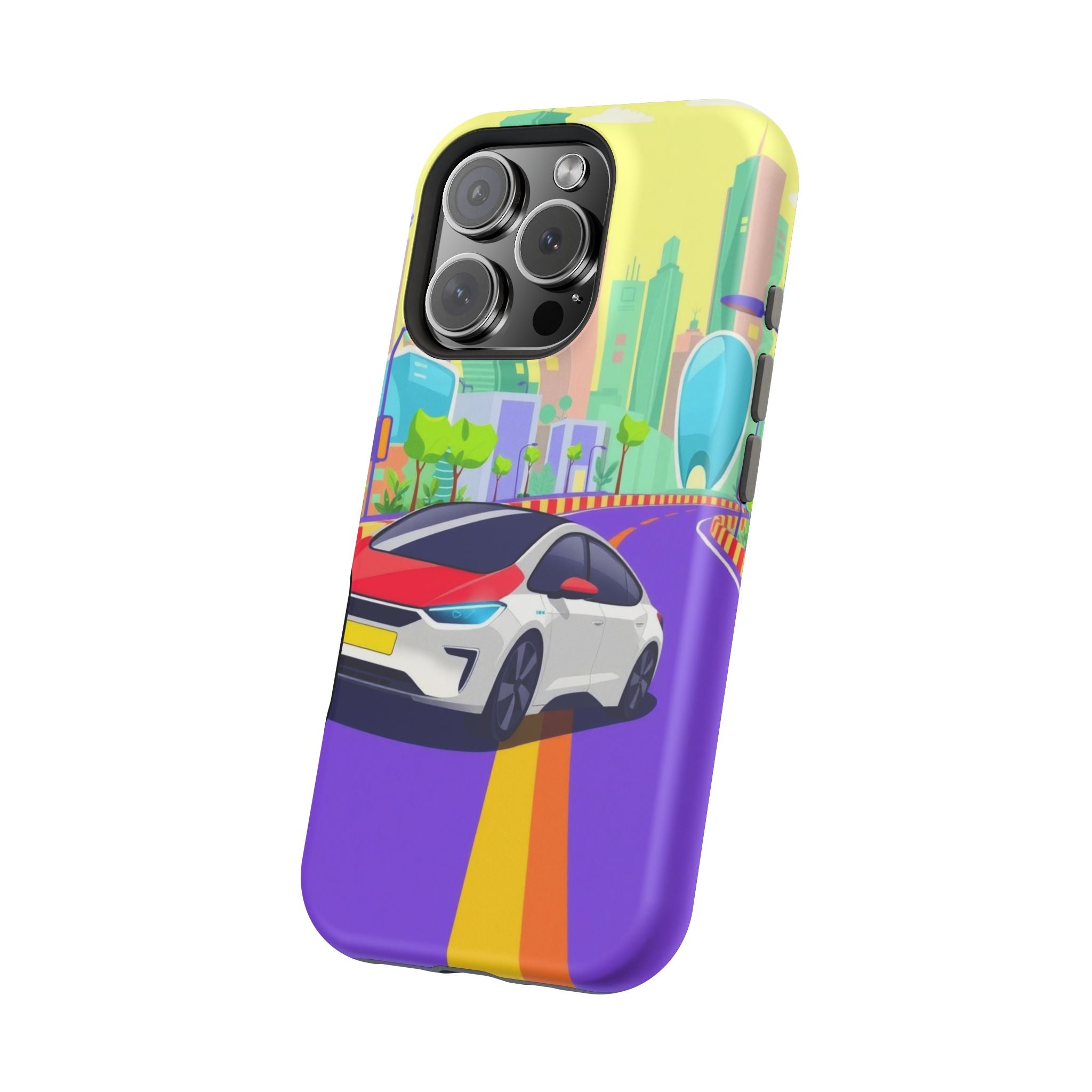 iPhone Electric Car Future Kids Fun Phone Case Gift Slim Snap Case · iPhone Case