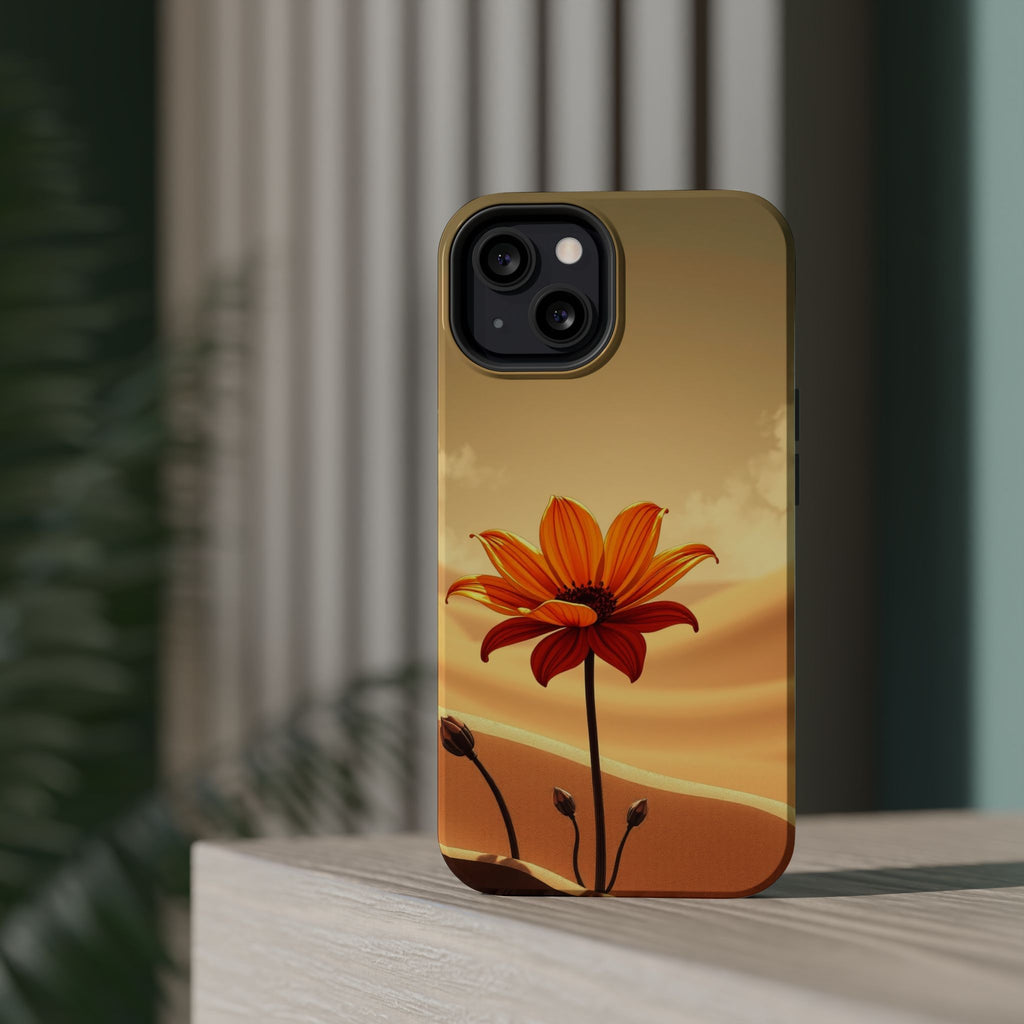 iPhone Neon Floral Dark Gothic Ink Bold Modern Everyday Snap Case · iPhone Case