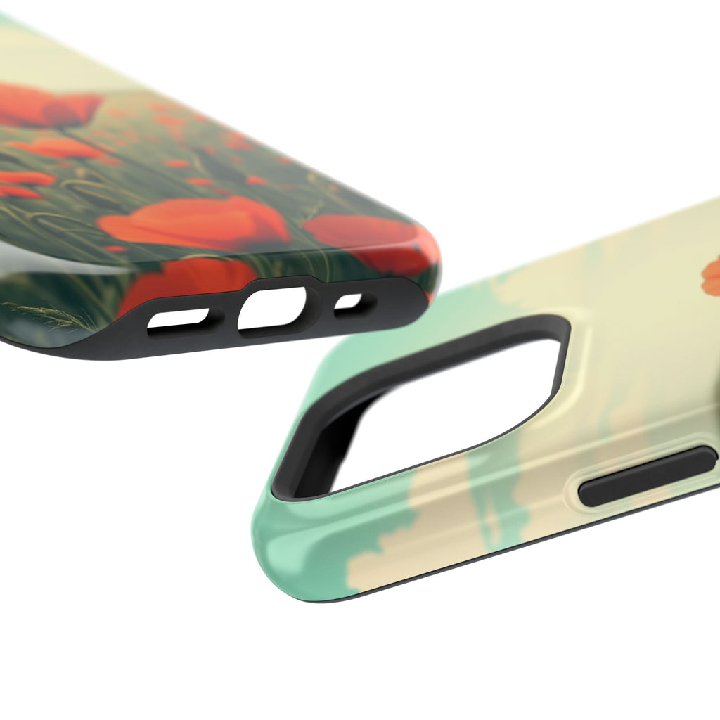 iPhone Radiant Poppy Field Design Bold Modern Everyday Snap Case · iPhone Case