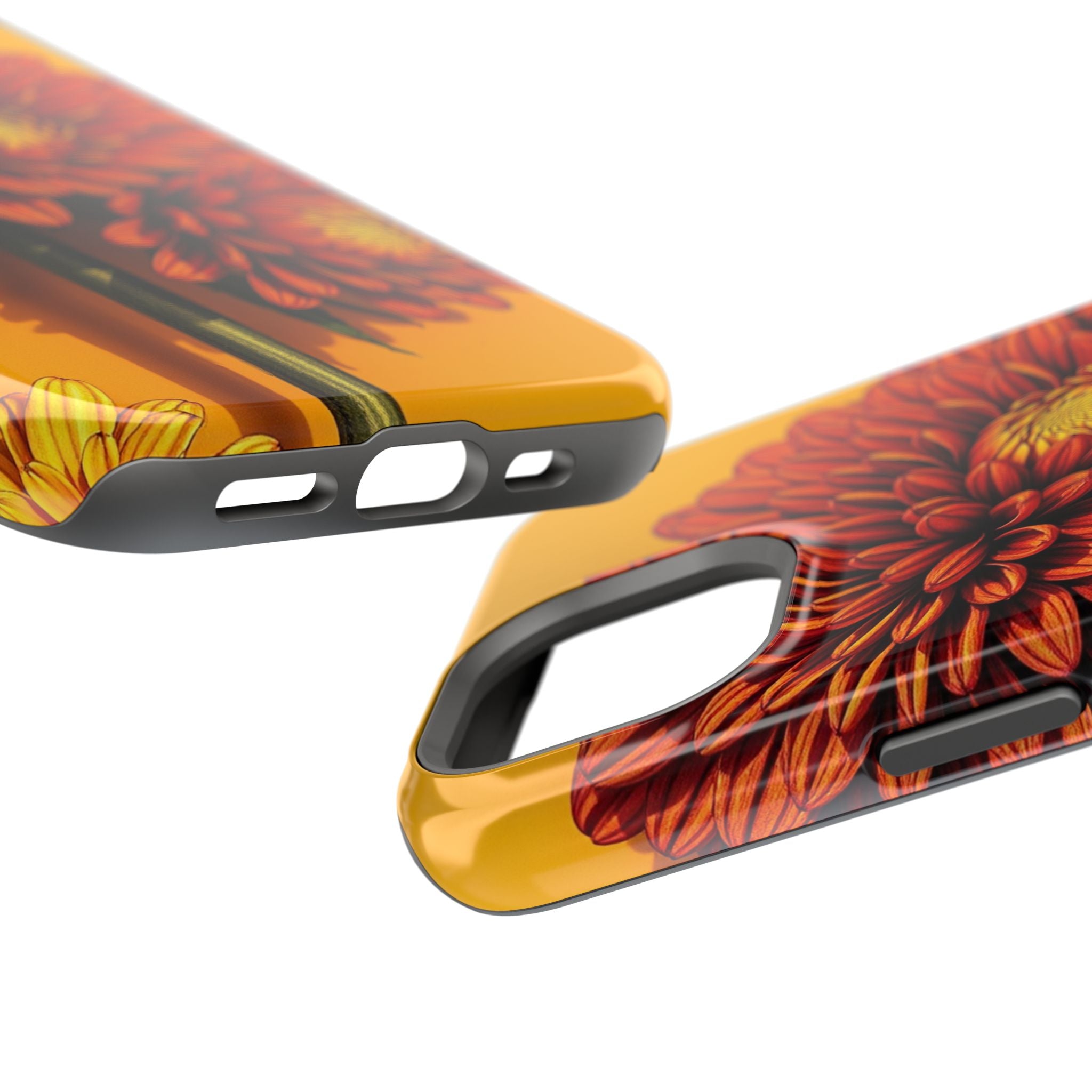 iPhone Mustard And Rust Ranunculus Stack Slim Everyday iPhone 14 · iPhone Case