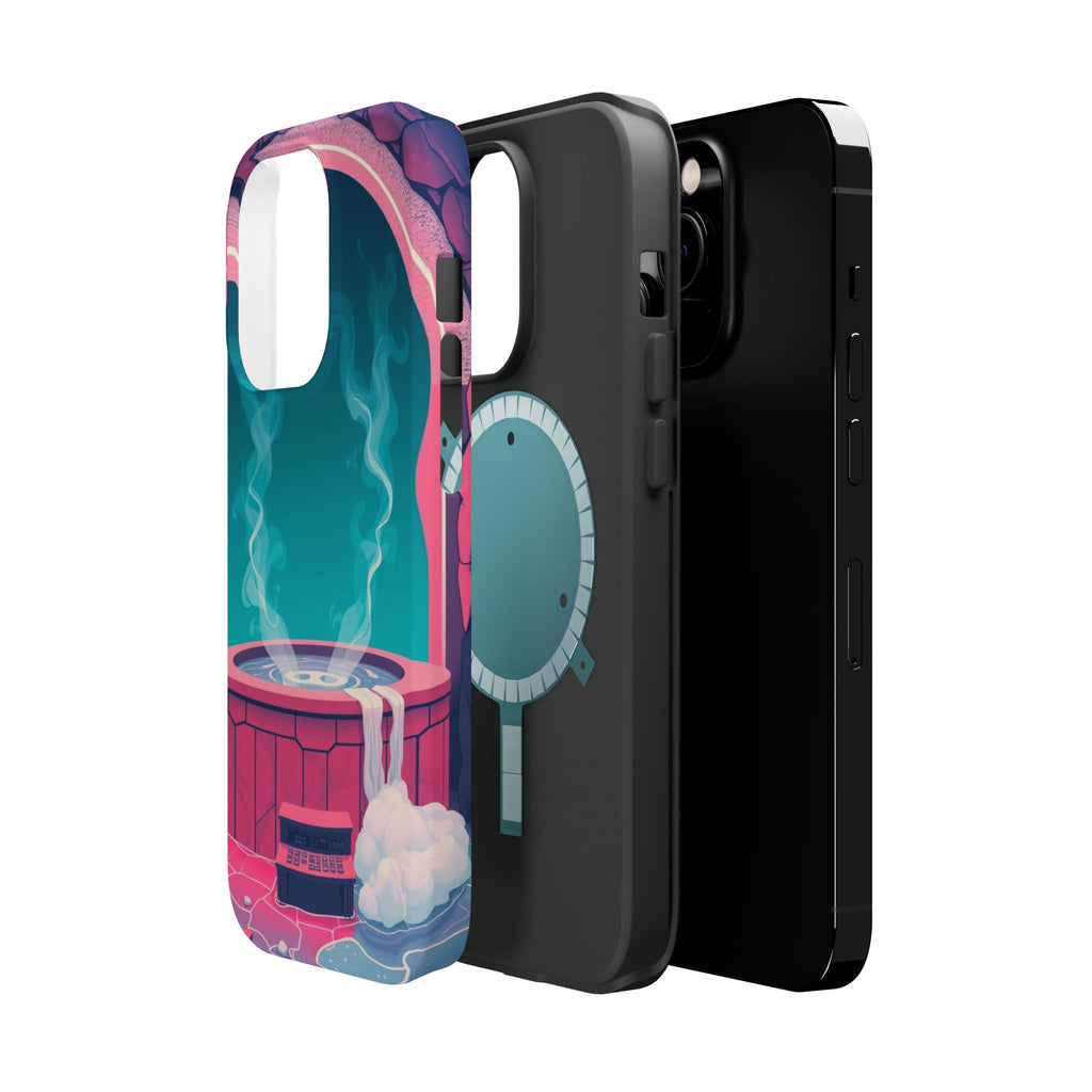 iPhone Hot Spring Steam Risograph Print Slim Everyday iPhone Designer · iPhone C