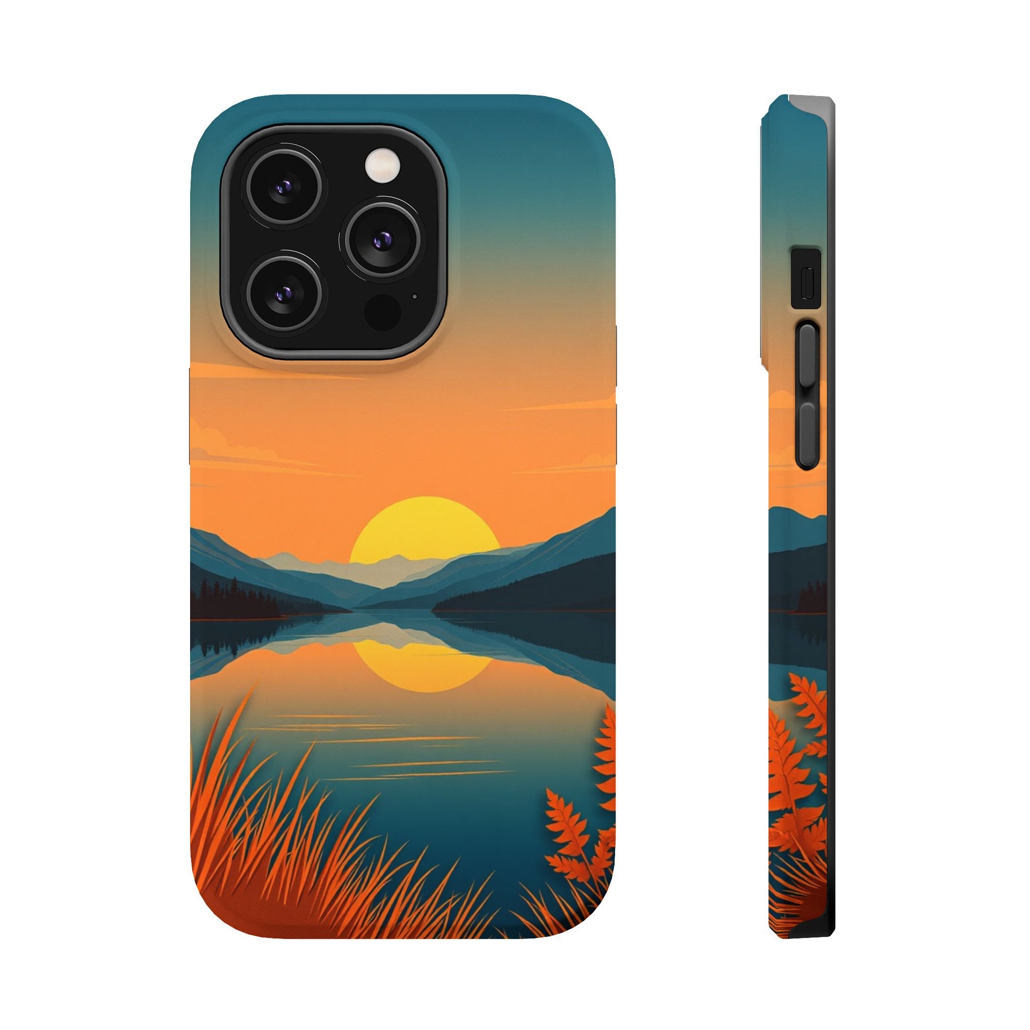 iPhone Lake at Twilight Cinematic Art Slim Everyday Designer Case · iPhone Case