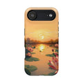 iPhone Lotus Pond Oil Painting Impressionist Slim iPhone Everyday · iPhone Case
