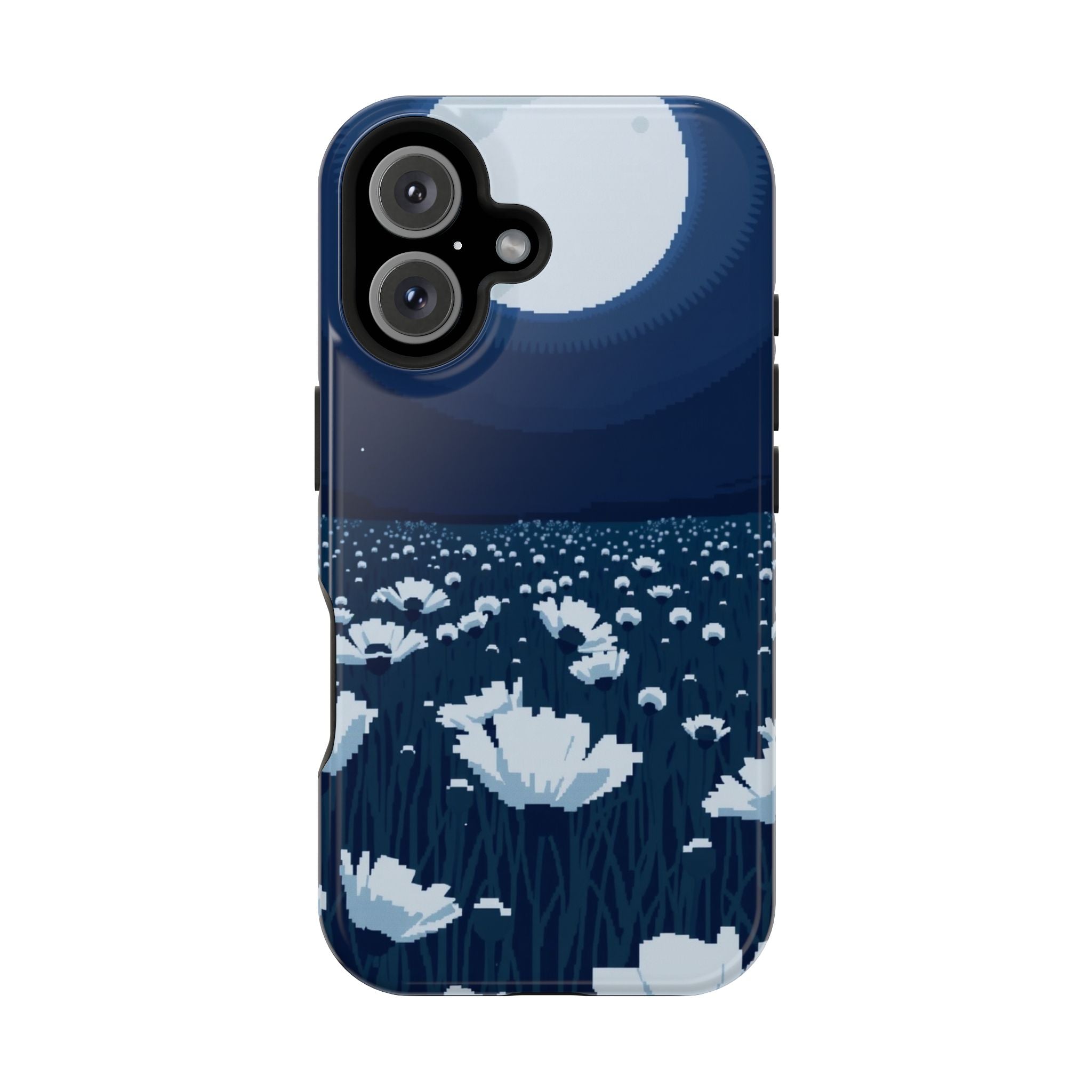 iPhone Poppy Field Pixel Art -Bit Bold Modern Everyday Snap Case · iPhone Case