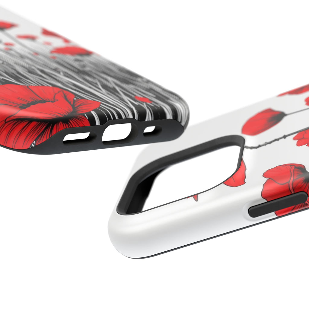 iPhone Poppy Field Cinematic Art Bold Modern Everyday Snap Case · iPhone Case