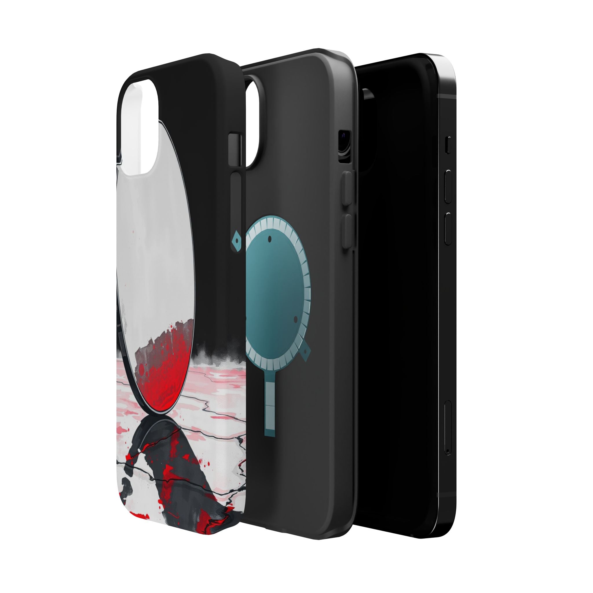 iPhone Earthy Salt Flat Mirror Design Slim Everyday Designer Case · iPhone Case