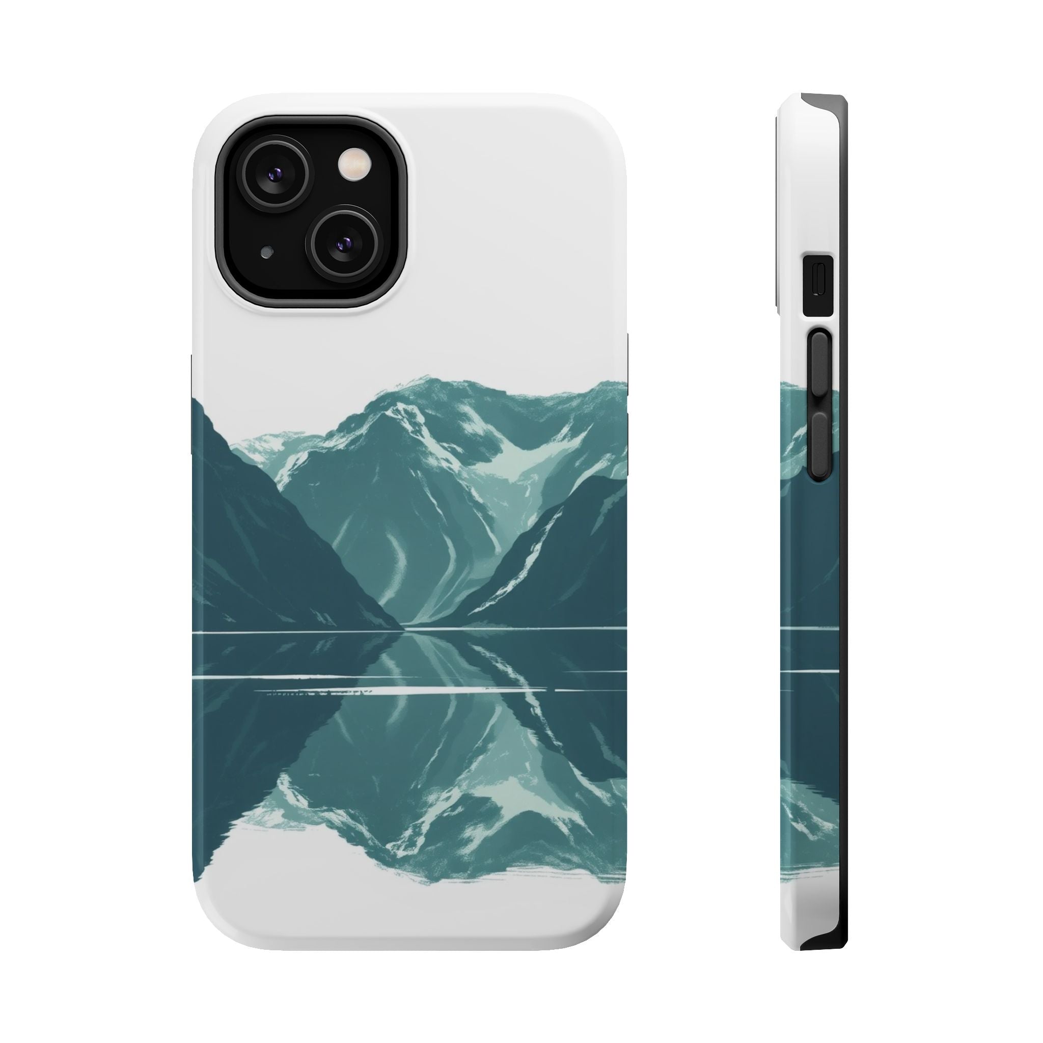 iPhone Sage And Ivory Fjord Reflection Slim Everyday Designer Case · iPhone Case