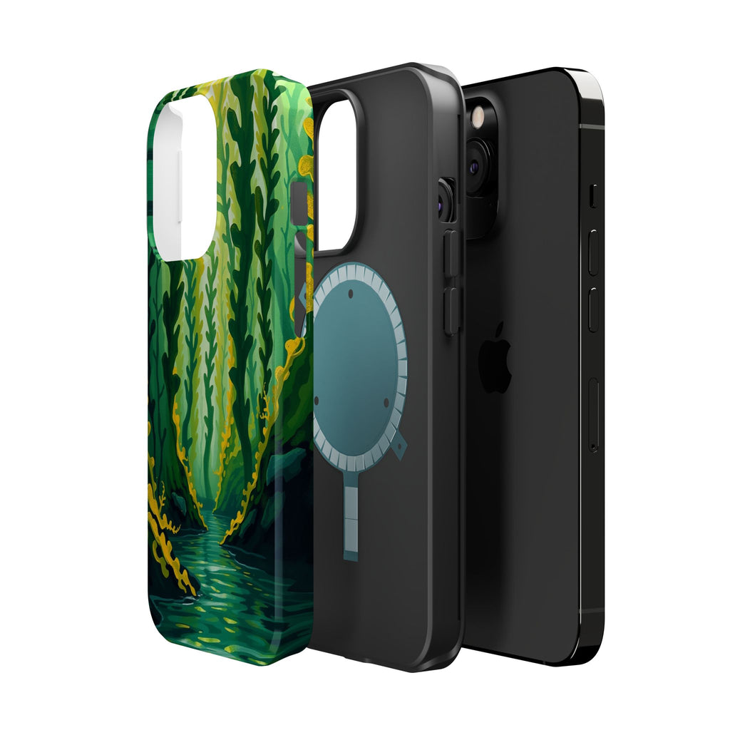 iPhone Kelp Forest Oil Painting Impressionist Slim iPhone Everyday · iPhone Case