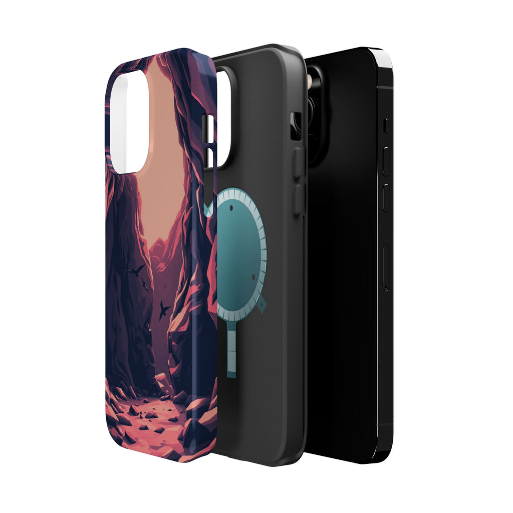 iPhone Rose Pink And Cream Dark Crystal Cave Slim Everyday Designer Case · iPhon