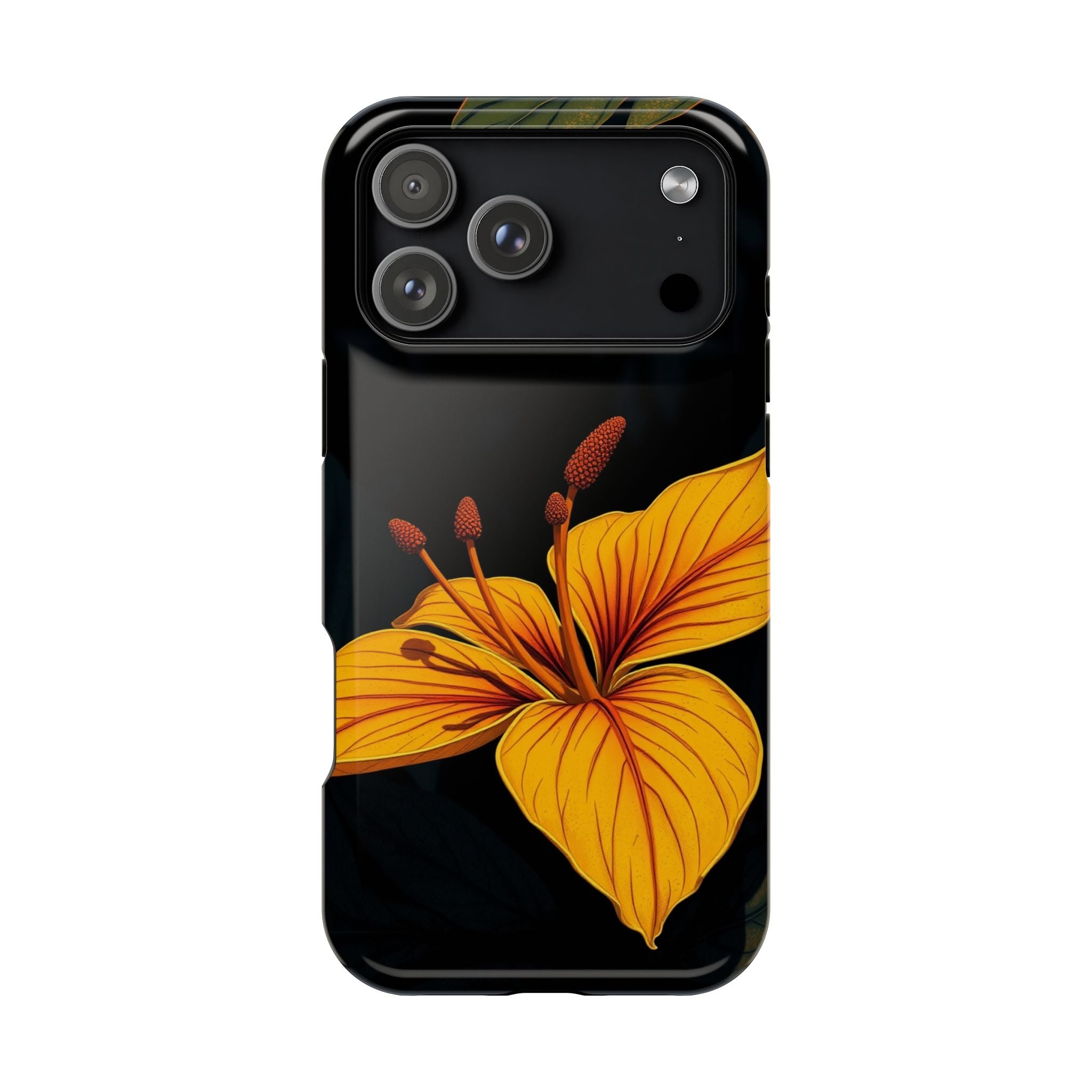 iPhone Earthy Tropical Bloom Design Artistic Everyday Cas Slim Snap Case · iPhon