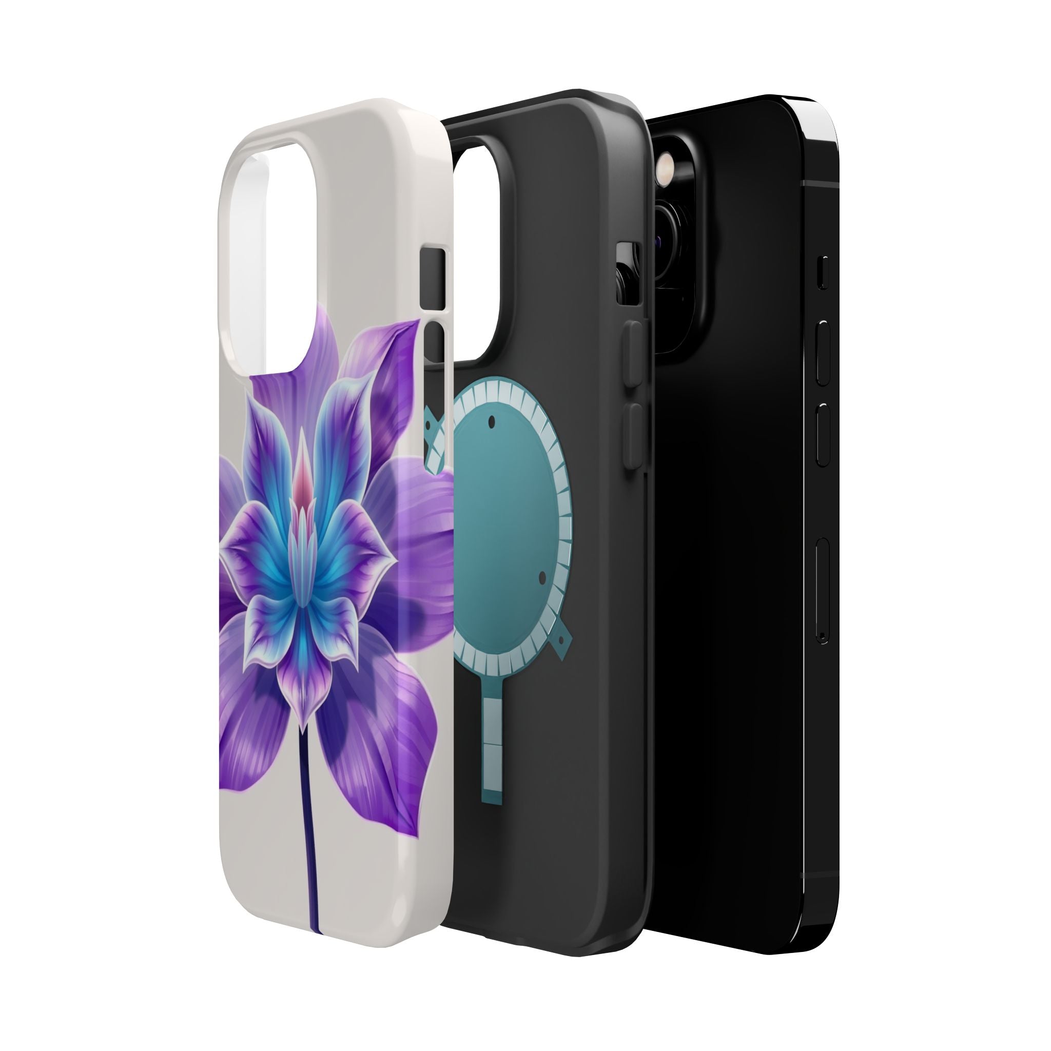 iPhone Dreamy Neon Floral Design 10 Slim Everyday Designer Case · iPhone Case
