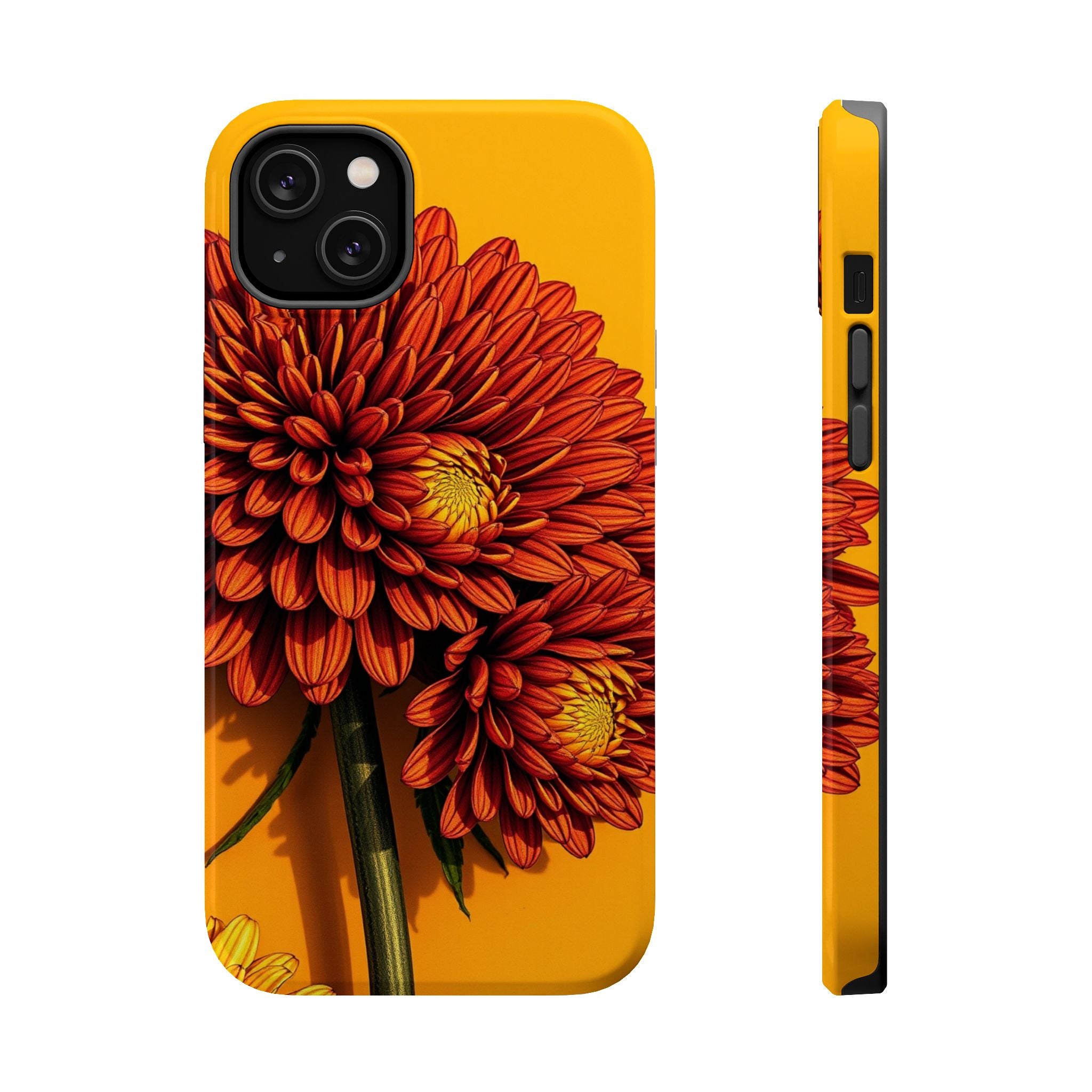 iPhone Mustard And Rust Ranunculus Stack Slim Everyday iPhone 14 · iPhone Case