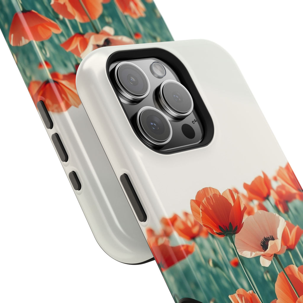 iPhone Mint And Blush Poppy Field 10 Slim Everyday Designer Case · iPhone Case