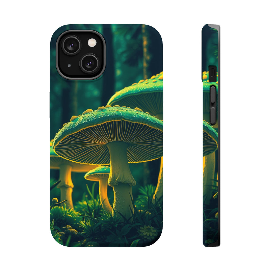 iPhone Emerald Green And Gold Mushroom Forest Slim iPhone Everyday · iPhone Case
