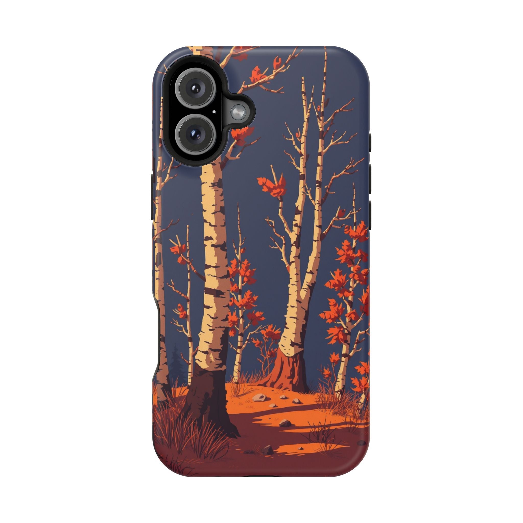 iPhone Birch Grove Pixel Art -Bit Bold Modern Everyday Snap Case · iPhone Case
