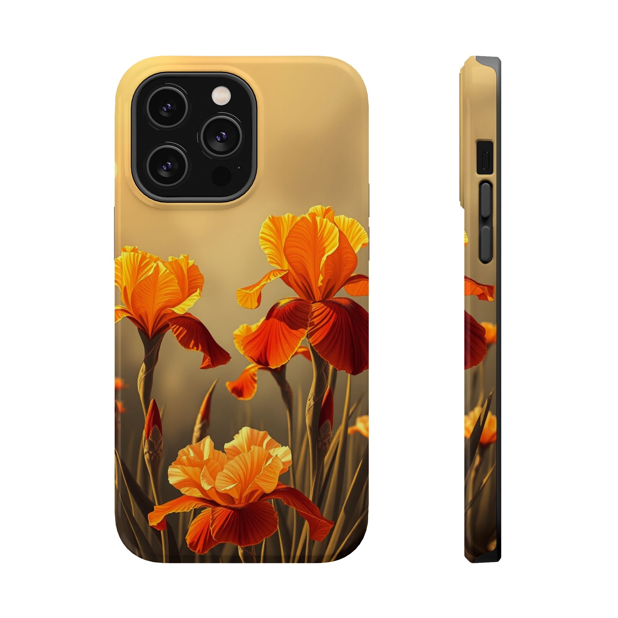 iPhone Iris Garden Gold Foil Luxury Slim Everyday Designer Case · iPhone Case