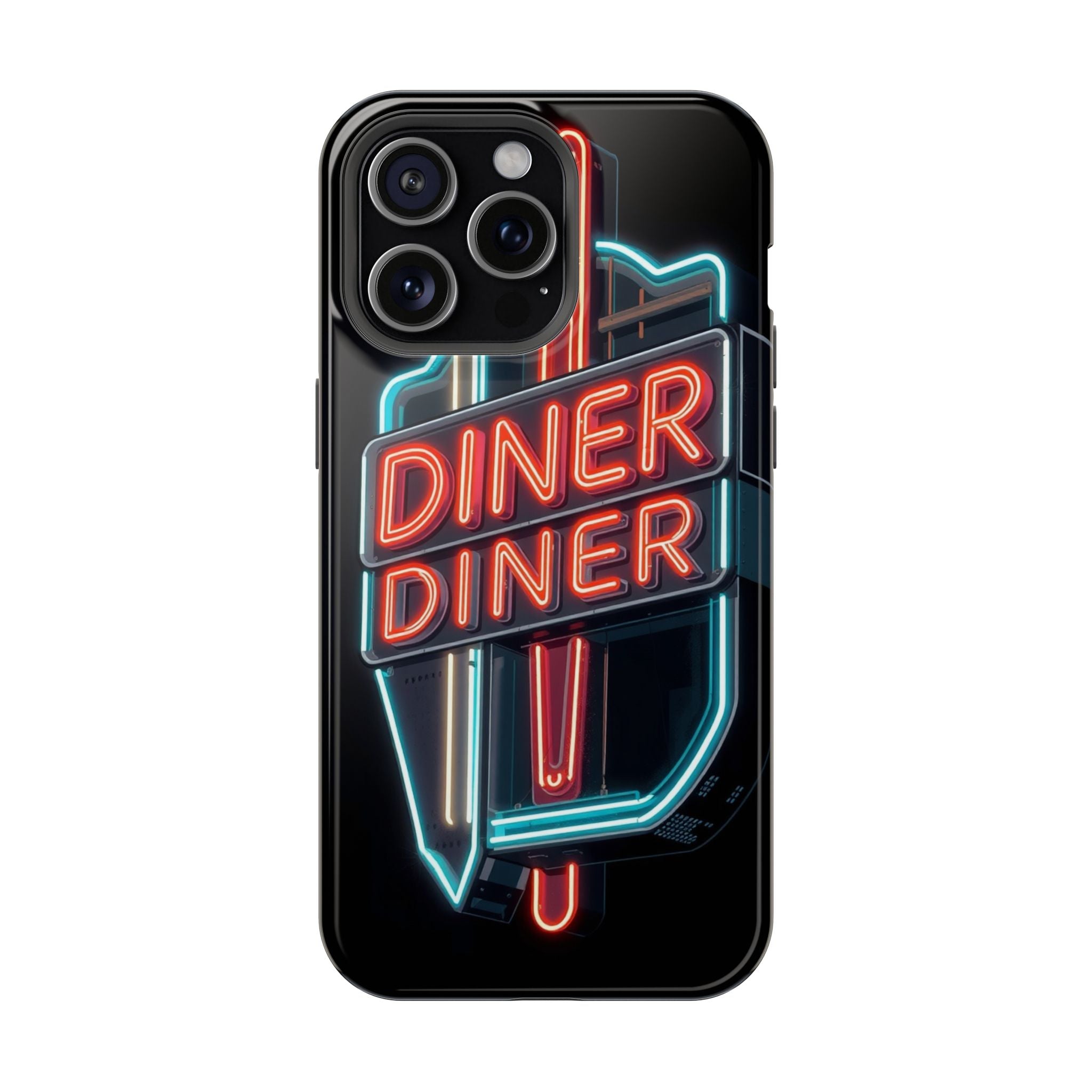 iPhone Neon Diner Sign Electric Art Slim Everyday Designer Case · iPhone Case