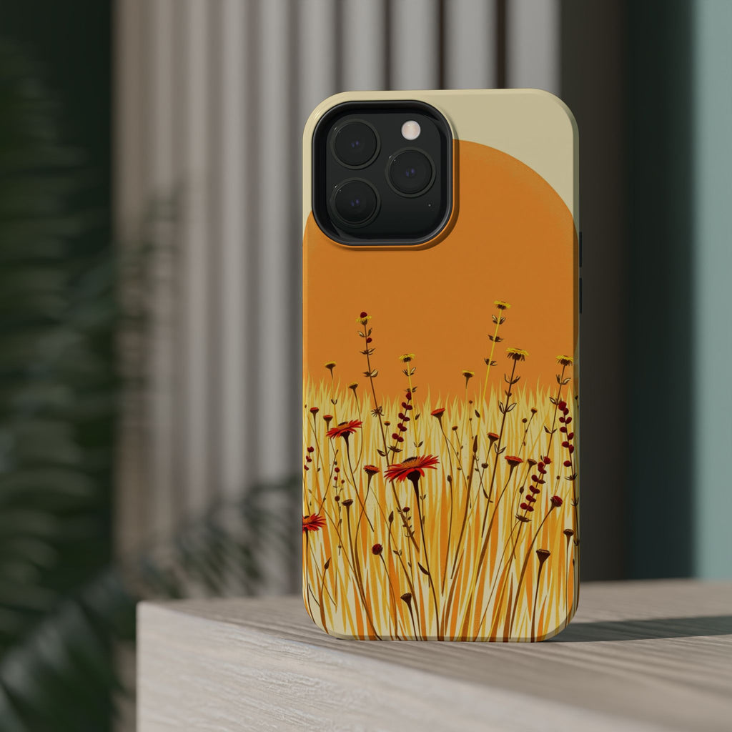 iPhone Wildflower Field Electric Art Slim Everyday Designer Case · iPhone Case