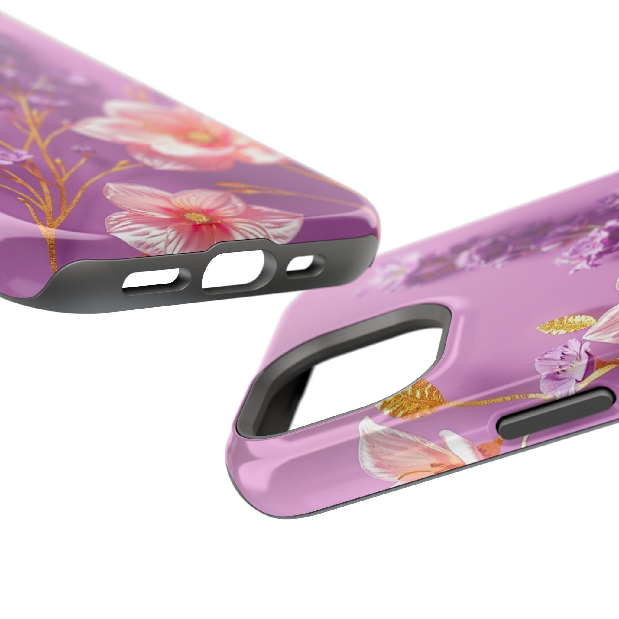 iPhone Radiant Floral Gold Foil Design Slim Everyday Designer Case · iPhone Case