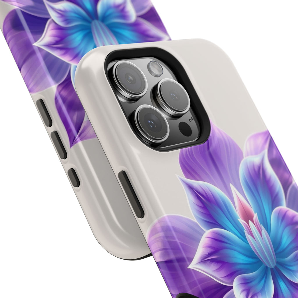iPhone Dreamy Neon Floral Design 10 Slim Everyday Designer Case · iPhone Case