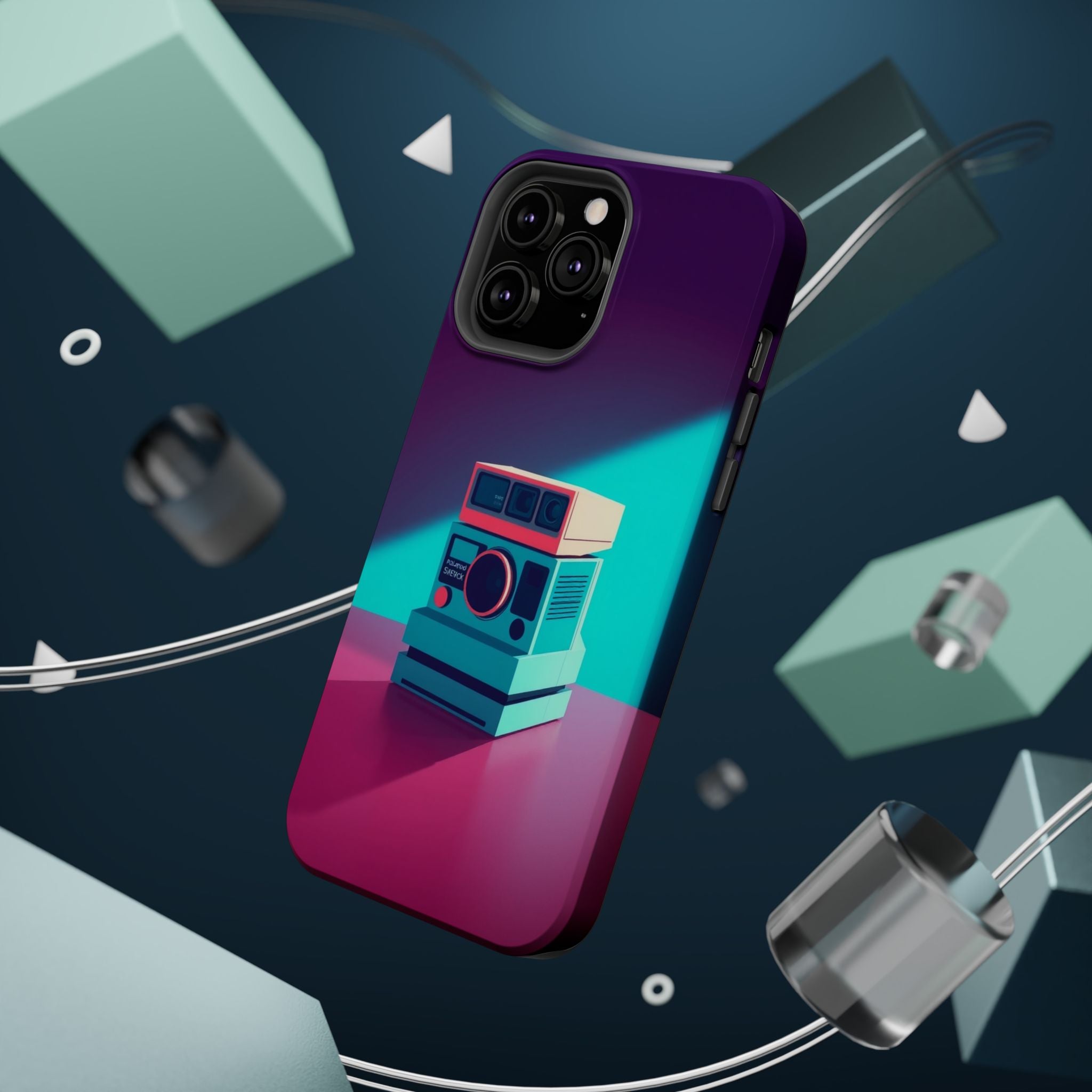 iPhone Polaroid Stack Memory Pop Art Bold Slim Everyday Designer Case · iPhone C