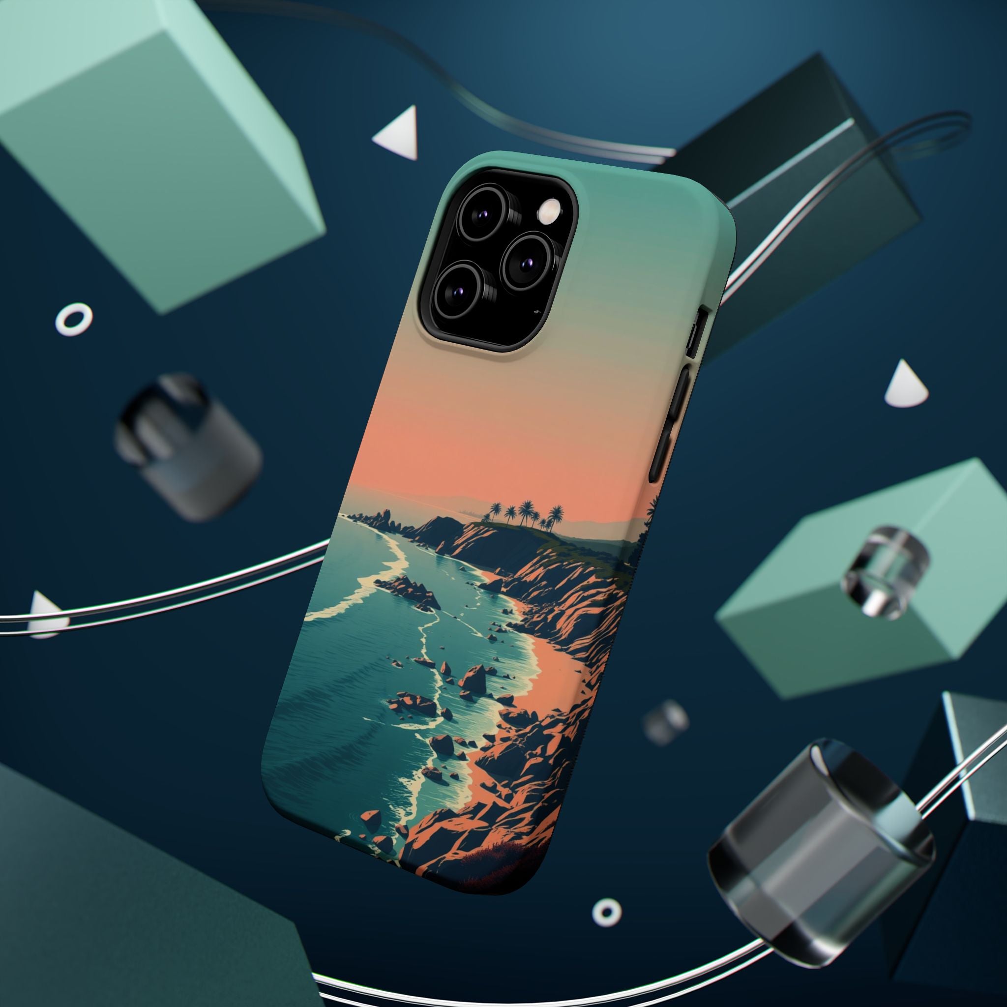 iPhone Radiant Pebble Beach Design Bold Modern Everyday Snap Case · iPhone Case