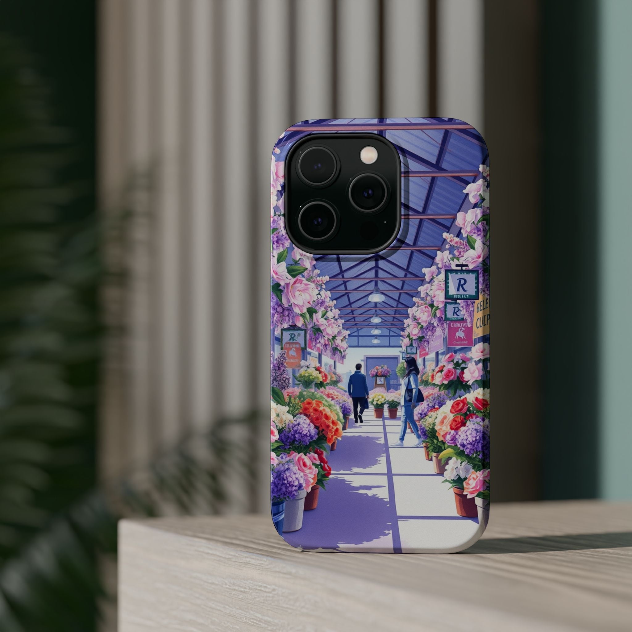 iPhone Flower Market Cinematic Art Clean Minimal Snap Cas Slim Snap Case · iPhon
