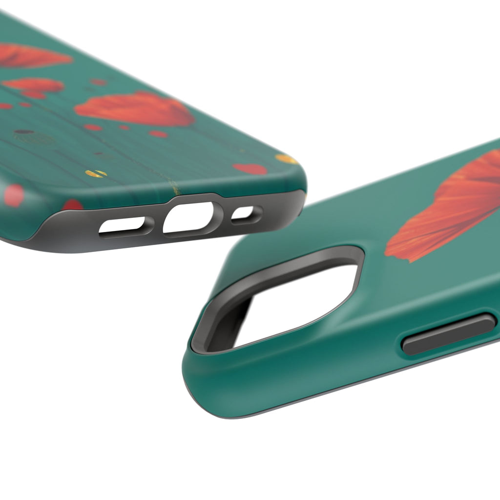 iPhone Earthy Poppy Field Design Bold Modern Everyday Snap Case · iPhone Case
